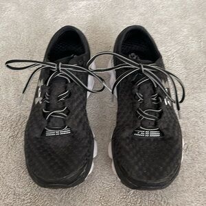 Under Armour Size 7.5 Speedform Gemini 2 Black Tennis Shoes